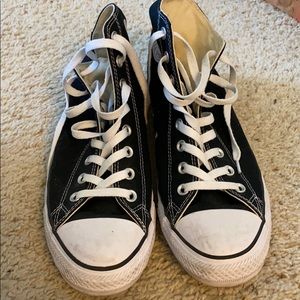 Converse high top black size 9 men’s/11 women’s